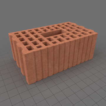 Compartmentalized brick