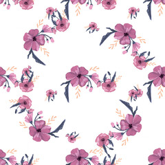 Fashionable cute pattern in native popies  flowers. Flower seamless background for textiles, fabrics, covers, wallpapers, print, gift wrapping or any purpose