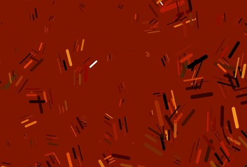 Light Orange vector background with straight lines.