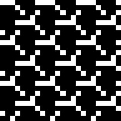 Squares, curves seamless pattern. Checks, shapes ornate. Folk wallpaper. Geometric background. Tribal motif. Ethnic ornament. Textile print, web design, geometry abstract. Geometrical image. Vector.