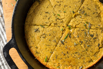 Homemade Italian Chickpea Socca Flatbread