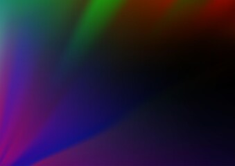 Fototapeta premium Dark Multicolor, Rainbow vector blurred shine abstract template.