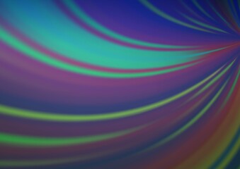 Obraz premium Dark Blue, Green vector abstract bokeh pattern.
