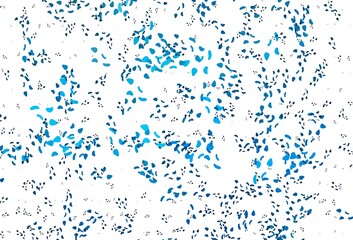 Light BLUE vector background with abstract forms.