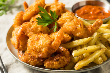 Homemade Deep Fried Coconut Shrimp