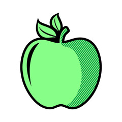 apple icon isolated on white background, Apple fruits vector icon