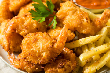 Homemade Deep Fried Coconut Shrimp