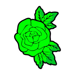 Roses icon vector in modern flat style for web, graphic and mobile design.