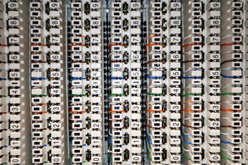 telecom quick connect punchdown blocks with colorful solid copper twisted pair wire