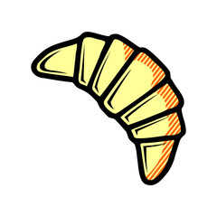 croissant icon isolated on white background from breakfast collection.