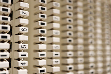 empty not used telecommunication quick connect punchdown blocks