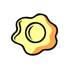 egg icon isolated on white background from gastronomy collection.