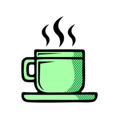 coffee cup icon isolated on white background from coffe shop collection