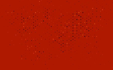 Light Orange vector background with bubbles.