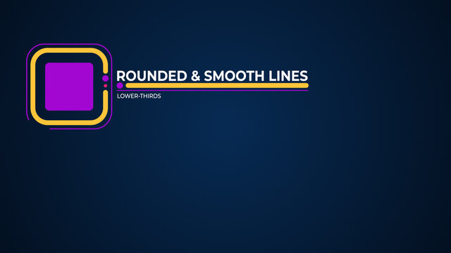 Rounded and Smooth Lines Lower-Thirds