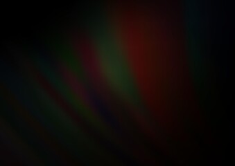 Dark Black vector background with liquid shapes.