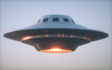 UFO - Unbekanntes Flugobjekt mit Beschneidungspfad.