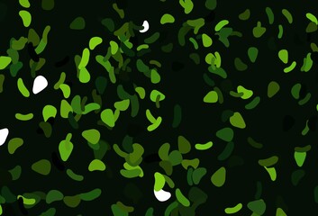 Light Green, Yellow vector backdrop with abstract shapes.