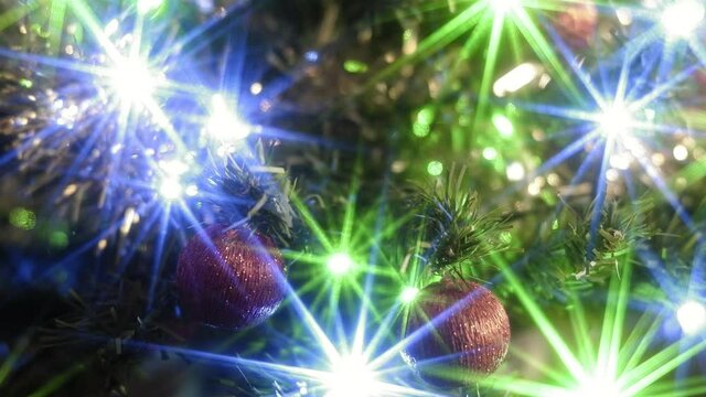 Luci lampeggianti dei decori di Natale
