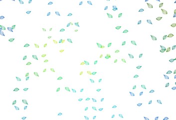 Light Blue, Yellow vector doodle template.