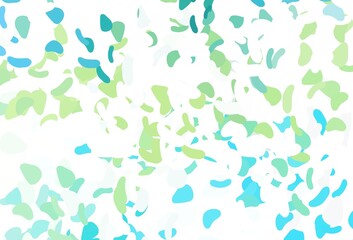 Light Green, Yellow vector texture with random forms.