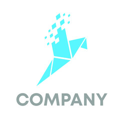 Bird Origami Data Logo 