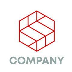 Abstract hexagon logo