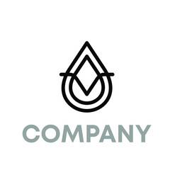 V Water Drop Logo 