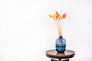 decorative artificial plant inside vases