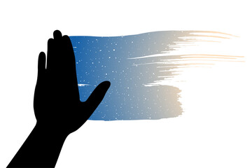 Creative design of imaginative hand