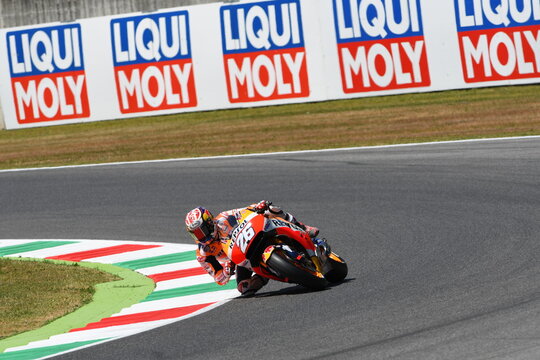 Mugello - ITALY, JUNE 3: Spanish Honda Repsol rider Daniel Pedrosa at 2017 OAKLEY GP of Italy of MotoGP Mugello on JUNE 3, 2017. Italy