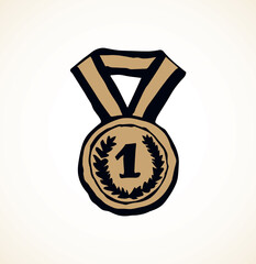 Medal. Vector drawing