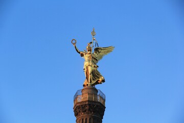Fototapeta na wymiar Victory Column Siegessäule Berlin