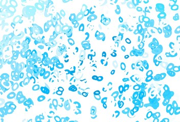 Light Blue, Red vector template with circles.