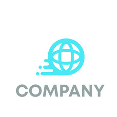 Fast Globe Logo Design 