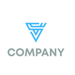 V Logo Design 