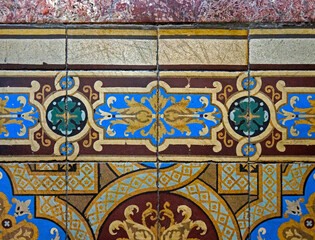 Ancient hydraulic tiles, Belo Horizonte, Brazil