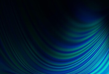 Dark BLUE vector background with bubble shapes.