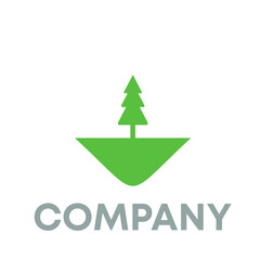 Obraz premium Pine Tree Logo 
