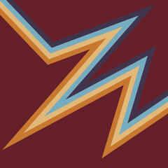 An abstract retro zigzag stripe background image.