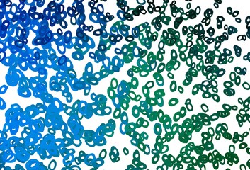 Dark Blue, Green vector template with circles.