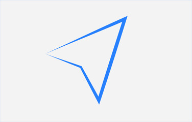 Navigation direction sign. Vector drawing.
