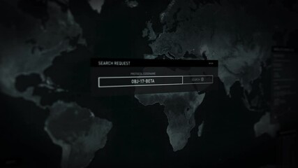 Authentication protocol to a national security system, protocol codename is entered, a scan is performed, to detect location of the terrorist group who kidnapped the prince.