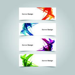 Fototapeta premium Vector Abstract banner web template