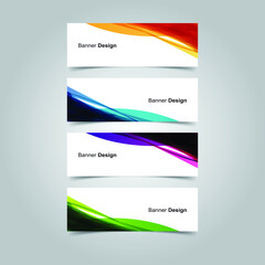 Fototapeta premium Vector Abstract banner web template