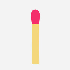 Matchstick. Vector drawing.