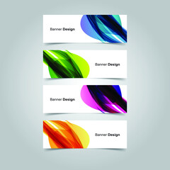 Fototapeta premium Vector Abstract banner web template
