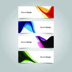 Fototapeta premium Vector Abstract banner web template