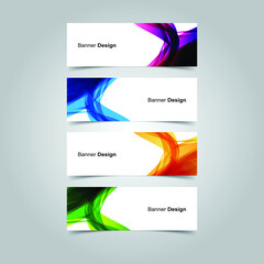 Naklejka premium Vector Abstract banner web template