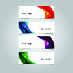 Fototapeta premium Vector Abstract banner web template